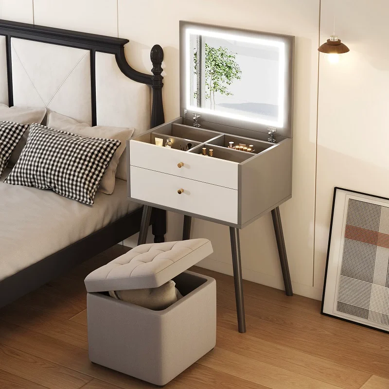 

Modern Stool Vanity Table Bedroom Makeup Drawers Storage Dressing Table Service Girl Cheap Comoda Pra Quarto Chinese Furniture