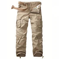 Men Combat Pants With Knee Pads Tactical Cargo Sport Trousers Camouflage Multicam Trekking Hunting Clothes（Not belt） 1