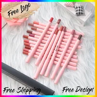 18Colors Pink Lip Liner Pencil Private Label Multi-functional Waterproof Pigment Lipstick Pen Lip Liner Vegan Makeup Custom Logo 1
