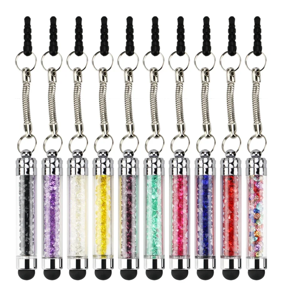 100pcs-portable-mini-tablet-stylus-pens-diamonds-35mm-earphone-port-dust-plug-mobile-phone-touch-pen-for-iphone-pc-laptop-decor