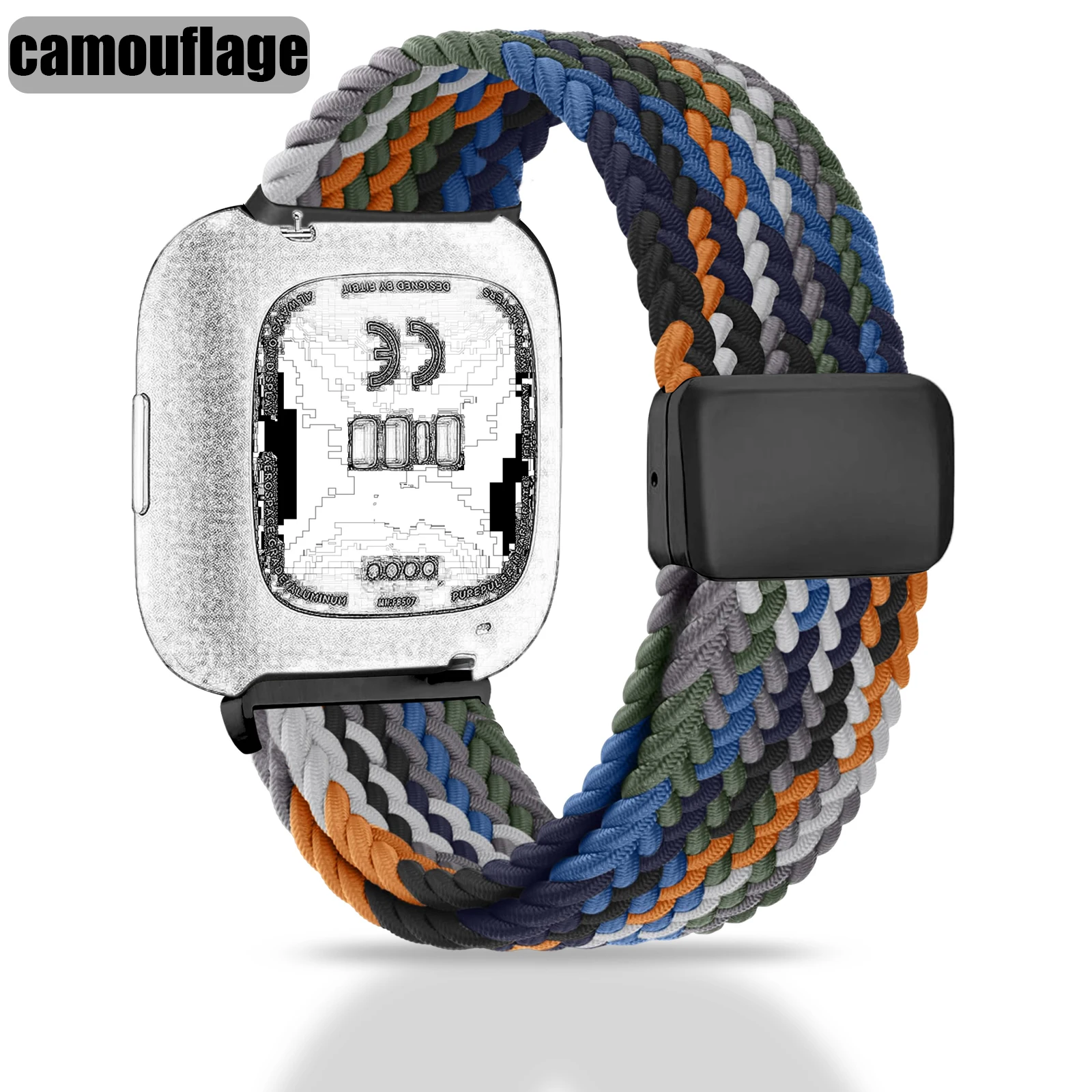 Vibrant Elastic Woven Magnetic Buckle Strap – Sport Band