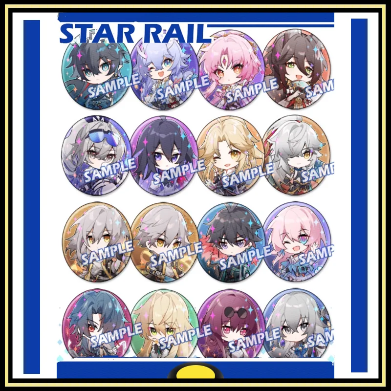 

Honkai Star Rail Peripherals badge Breastpiece Anime Himeko Dan Heng March 7th Gepard Landau Brand New Genuine In Shelf