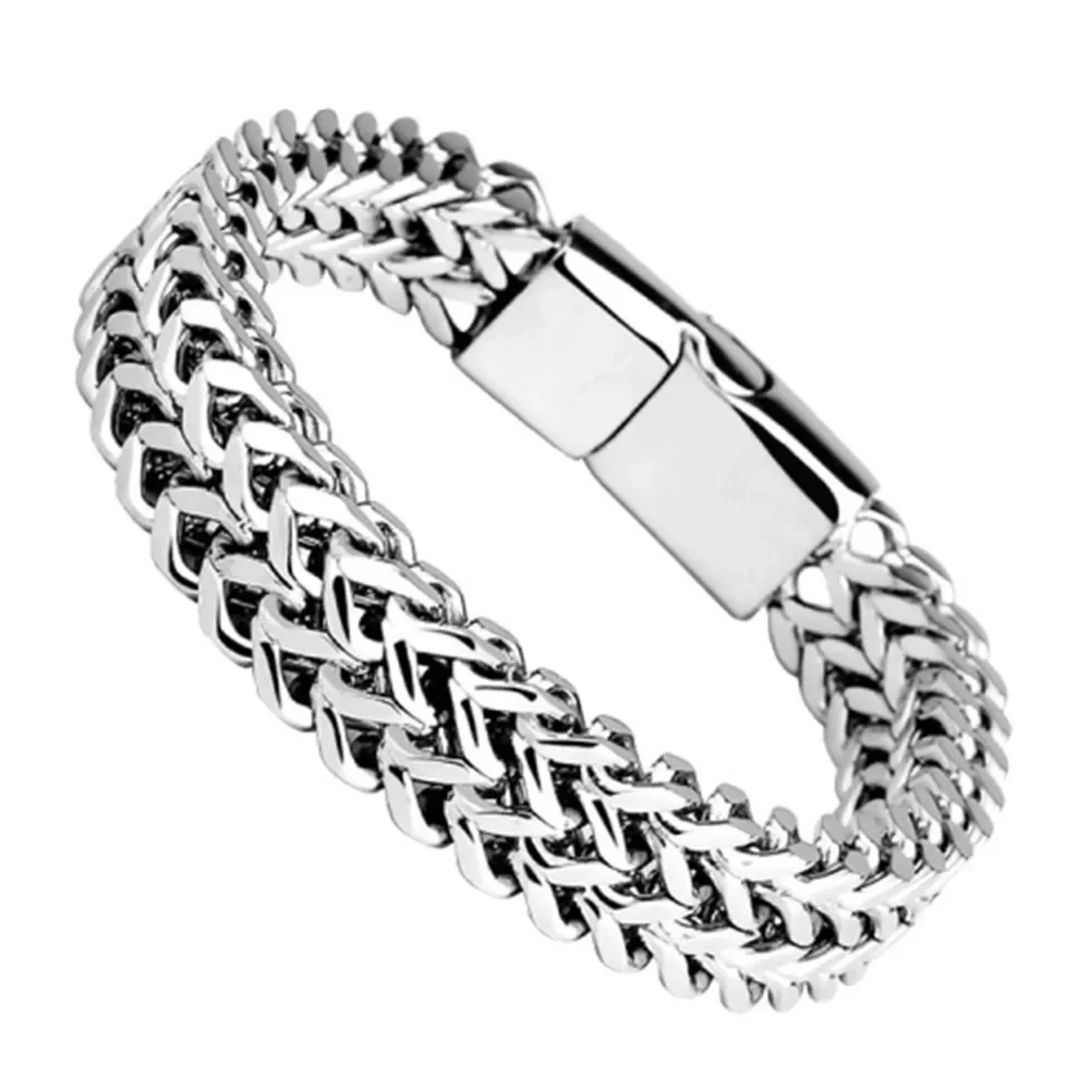 Steel Braided Bracelet with Keel Jewelry