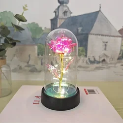 Eternal LED Light Rose - Elegant Decorative Flower Gift (Pink Warm light)