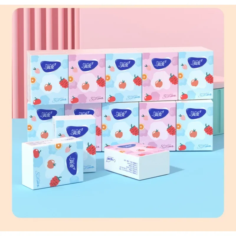 Tissues 90/70/50/30 Packs Portable Napkins Toilet Paper Handkerchief Paper Towels Small Bags of Handkerchiefs Facial