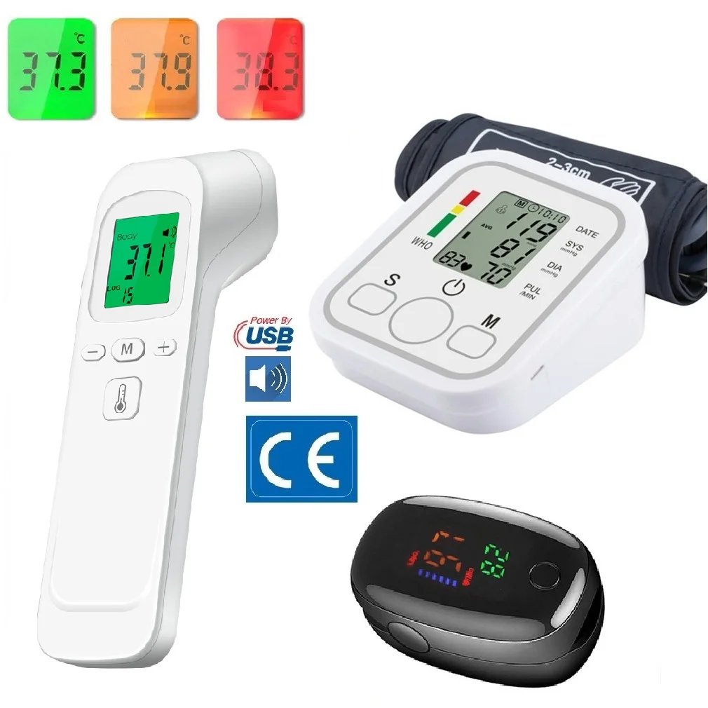 LCD Portable Health Care Pulse Meter BP Monitor