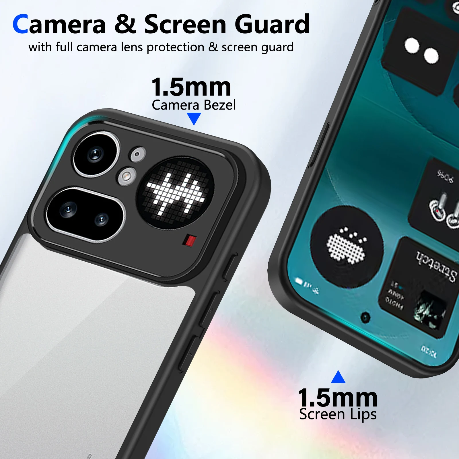 Enhanced Transparent Matte Shockproof Case