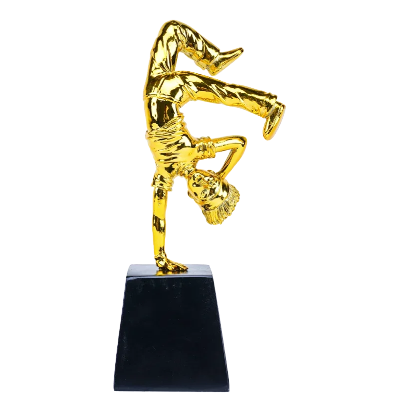 Customized Creative Outstanding Street Dance Resin Trophy, Craft Gift Lettering, Excellent Awards Ceremony, Home Decoration, 1Pc