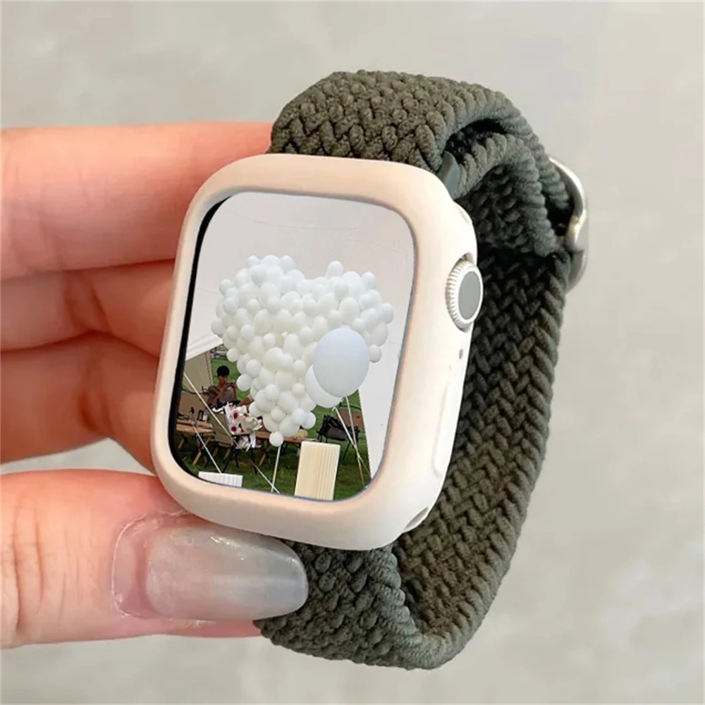 Korean Cute Braided Strap + Nylon Bracelet Case
