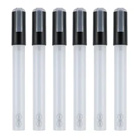 6Pcs Empty Refillable Markers blank Paint Pen Graffiti Markers Acrylic Markers Round/Chisel Tip for Coloring Painting 1