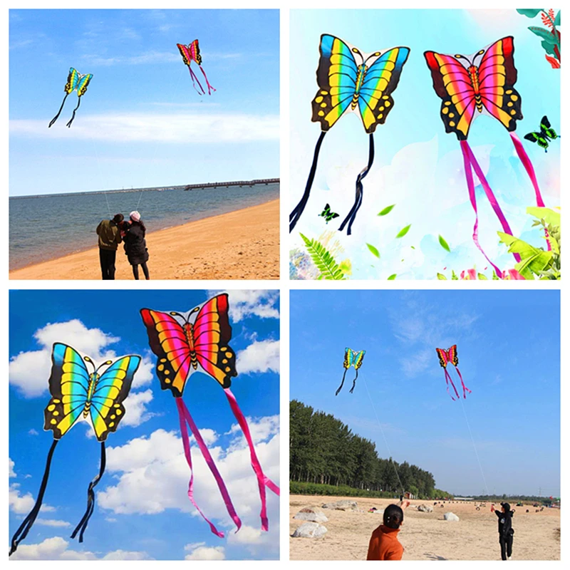 free shipping butterfly kites flying toys for children kites coloring kites programmable toys professional kite Outdoor toys koi