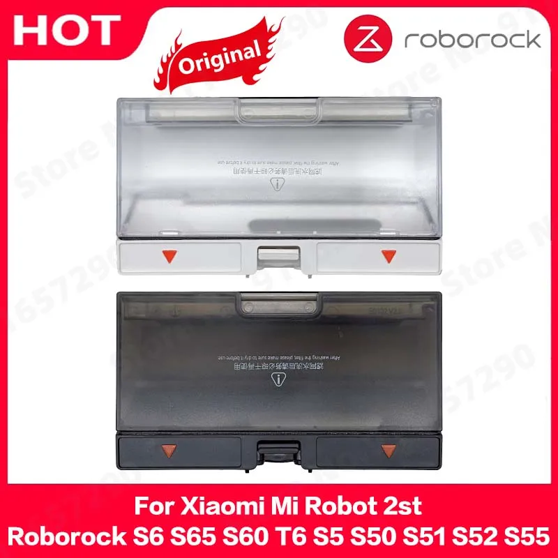 Caixa de Poeira para Xiaomi mi Robot Peças Sobressalentes Caixa do Lixo com Acessórios de Filtro 2st Roborock s6 S65 S60 t6 s5 S50 S51 S52 S55