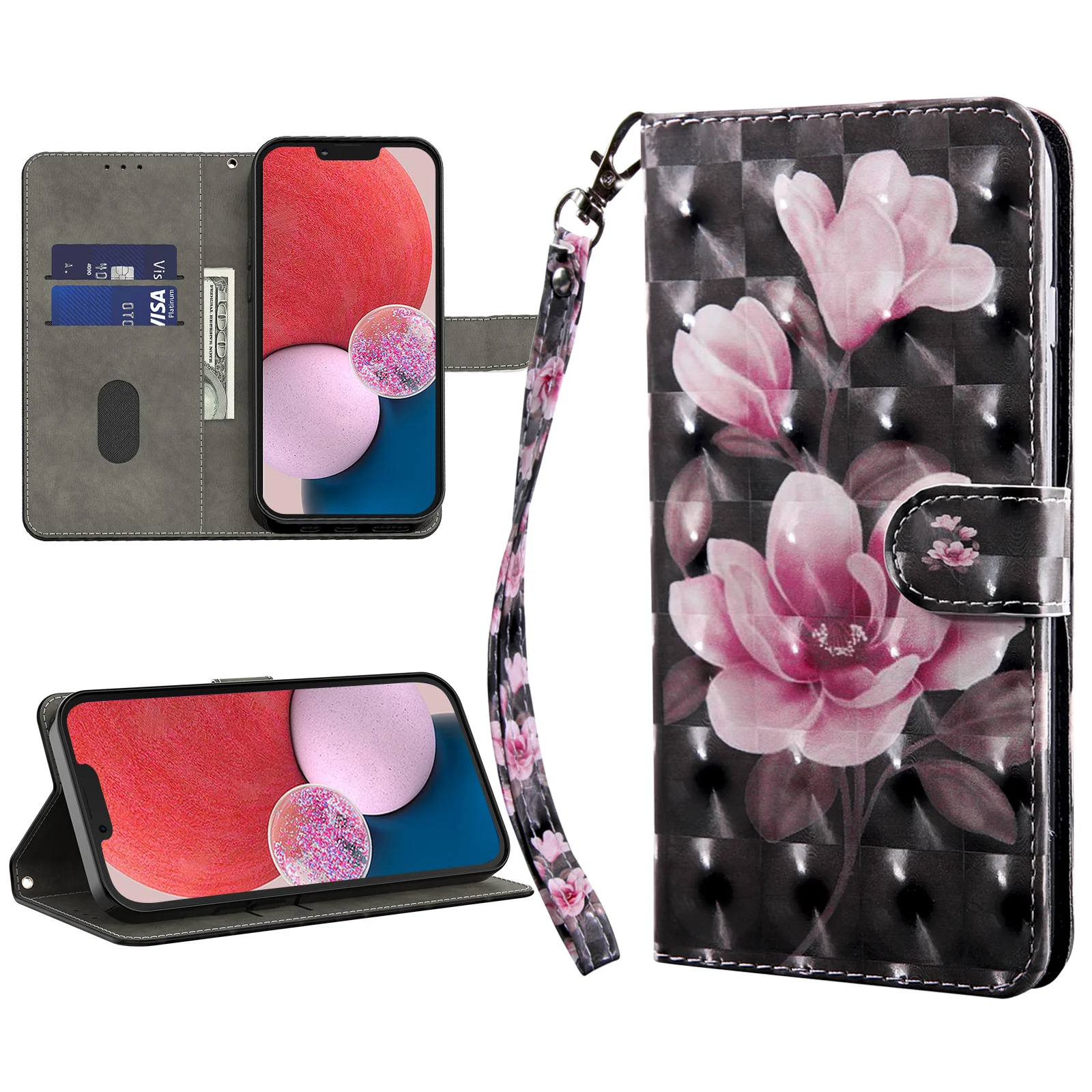 3D Magnetic Flip Leather Wallet Case Samsung Galaxy A20E A20S A16 A15 A14 A13 A12 A11 A10 10E A10S A05S A04S A03S A02S A01 phone case,leather phone case,leather wallet case,leather case