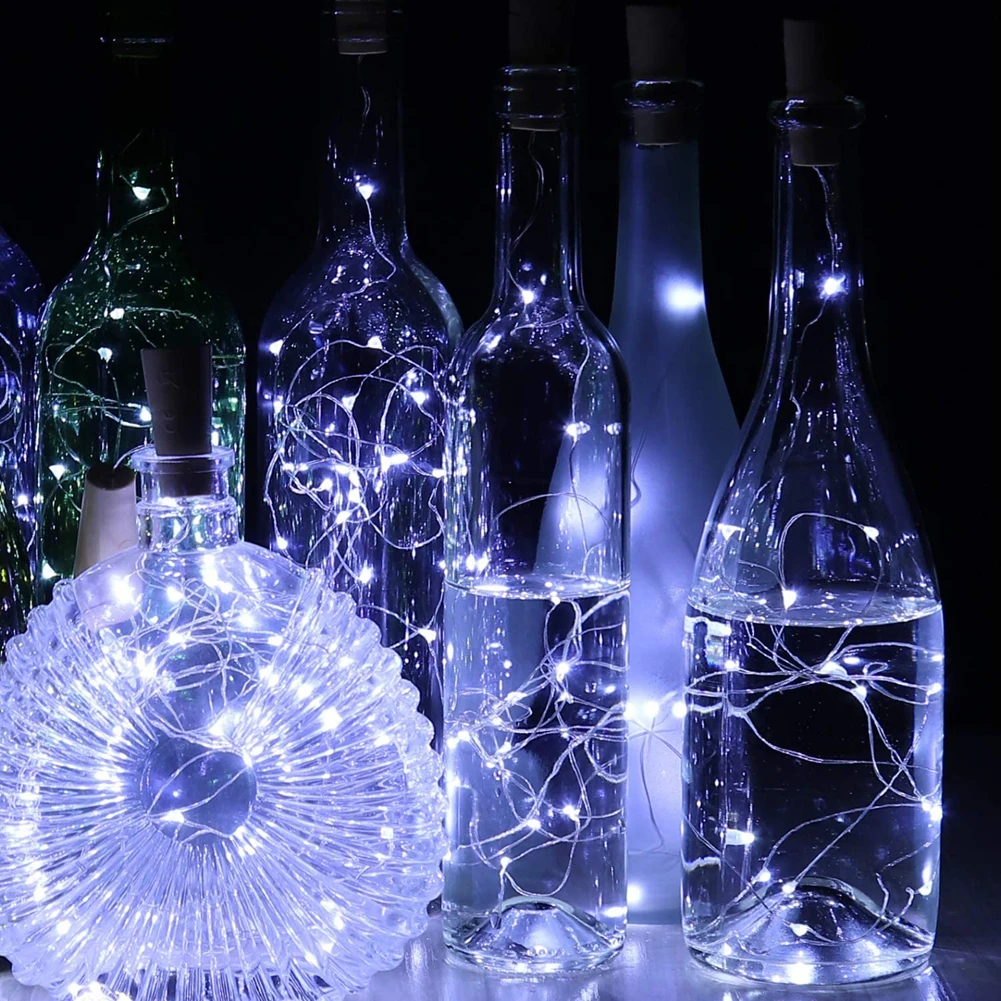 Wine Bottle Lights with Cork 5 Dimmable Modes with Timer 20 LED Bottle Cork Lights Battery Operated DIY LED Fairy String Light led string lights decorative lights string lights led fairy lights wine bottle lights