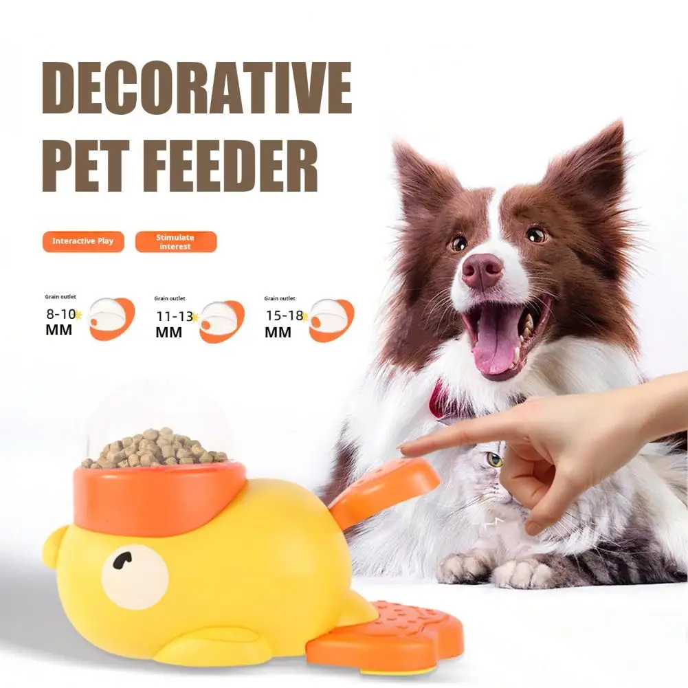 Dog Puzzle Feeder Interactive Pet Food Treat Dispenser Cartoon Duck Design Pet Snack Feeder for Dog Training Mental Enrichment 2