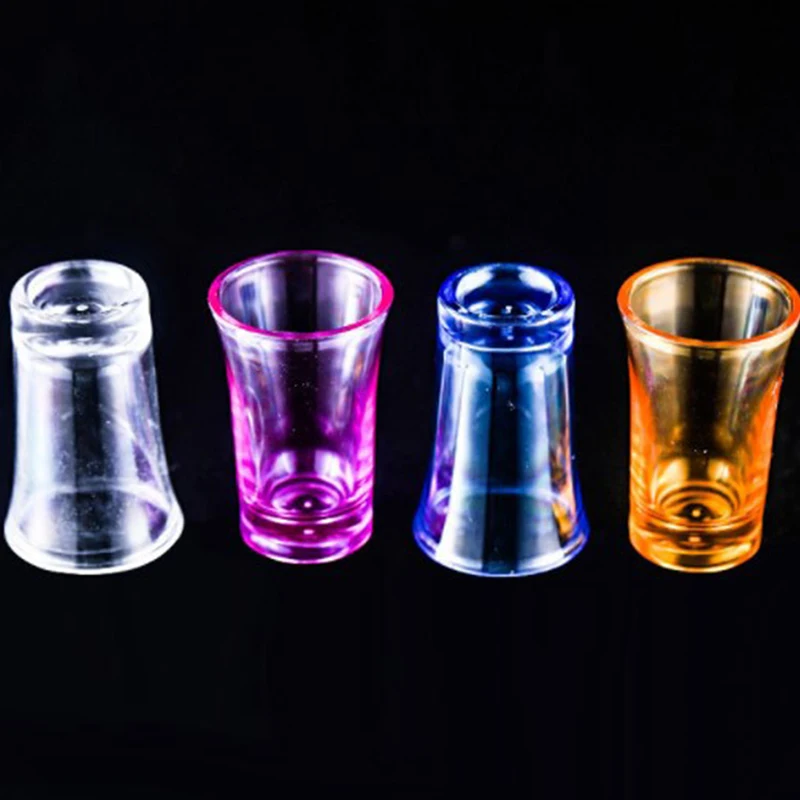 Wine Cup Wine Glass Spirits Cup Drinking Glasses 1/4Pcs 0.5 ounce heavy duty shot acrylic glasses machine made lead free acrylic glass liquor glass Transparent wine