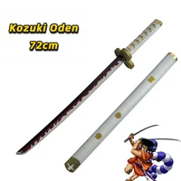 72cm Anime Cosplay Roronoa Zoro Katana Sword PU Sandai Kitetsu Sword  Role Playing Kozuki Oden Samurai Weapon Party toy Sword 1
