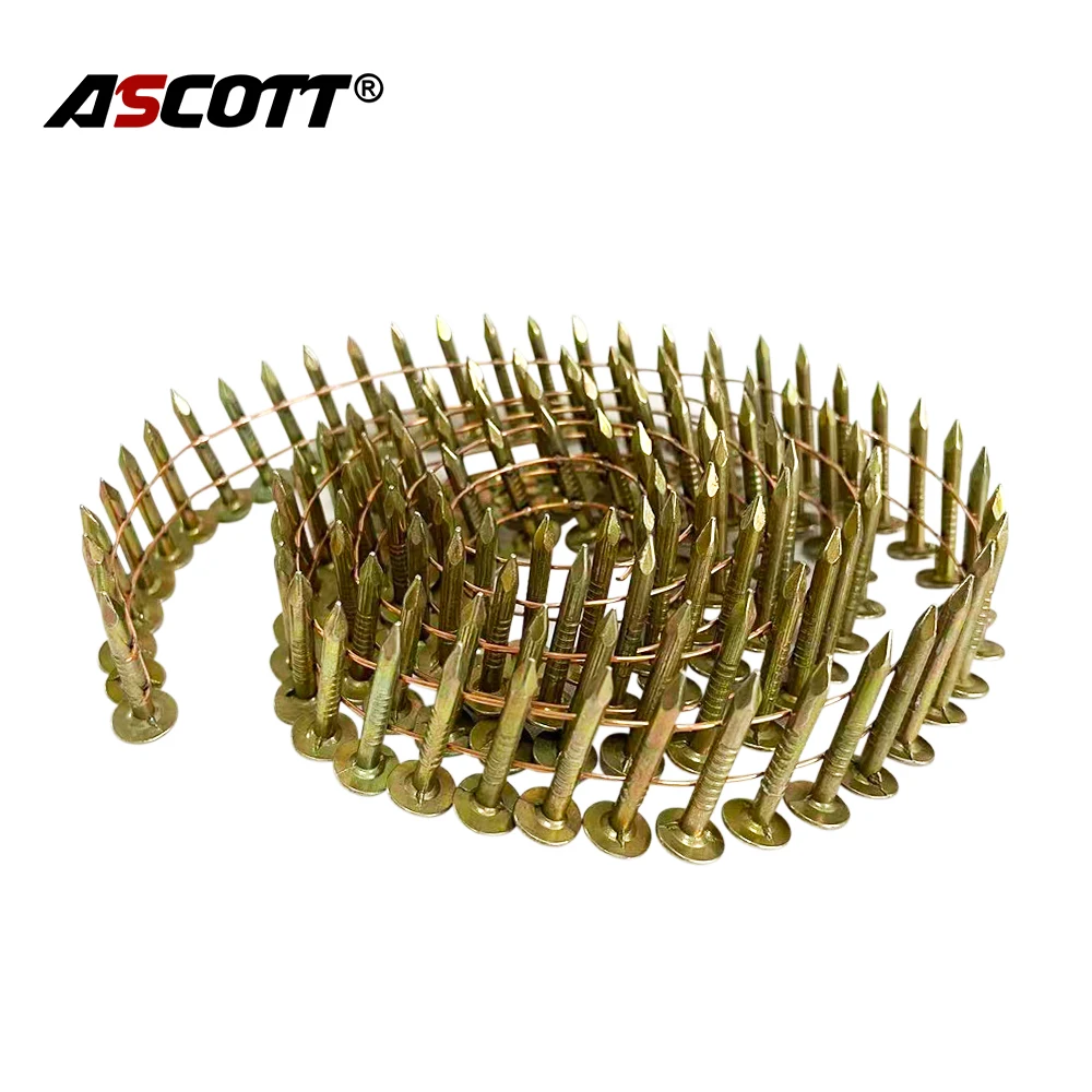 600 Count Electro Galvanized Coil Roofing Nails 1Inch X 15, 53 OFF