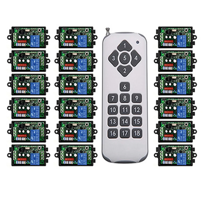 

Промышленный беспроводной пульт дистанционного управления, 433 МГц, 1000 м, в переменного тока, 1 канал