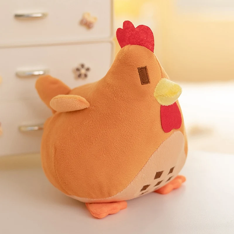 Stardew Valley Huhn-Kissen, Plüsch, 20 cm, weiches Stofftier, Spielzeug, Cartoon-Figur, ideal für Kindergeburtstag, Raumdekoration – Detail 3
