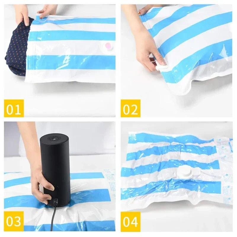 Pompa Sottovuoto Portatile MEIQIHOME - Per Vestiti E Sacchetti Viaggio, Compatta E Potente - Foto 3