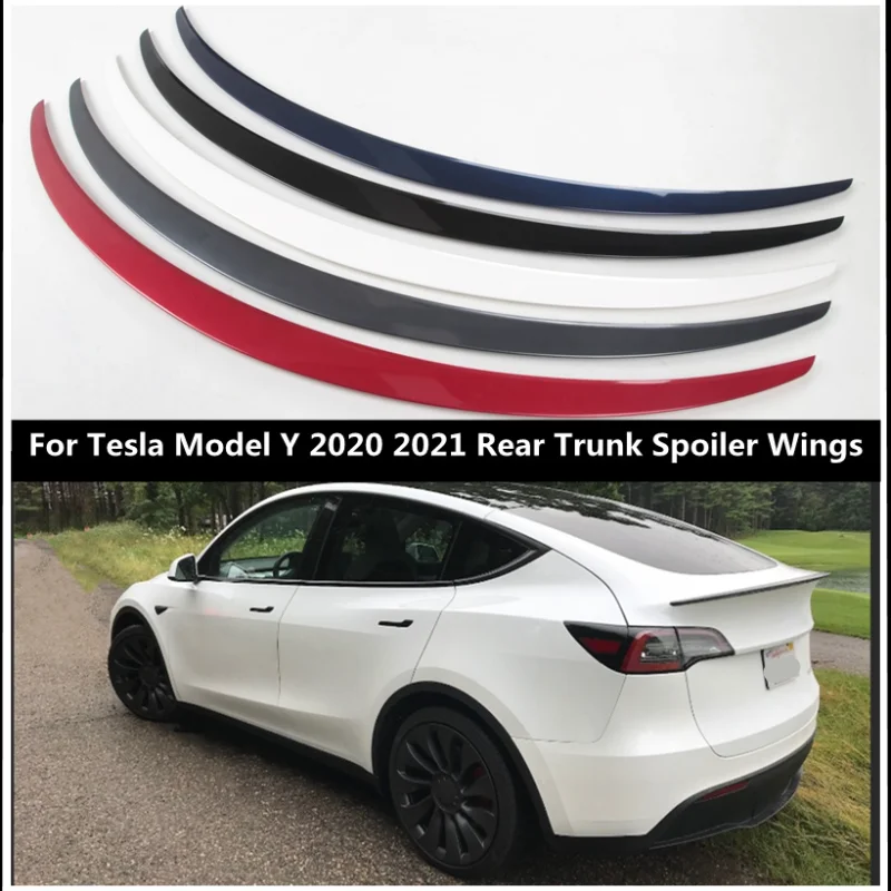 Для 2020 2021 2022 Tesla модель Y спойлер из углеродного волокна для заднего багажника
