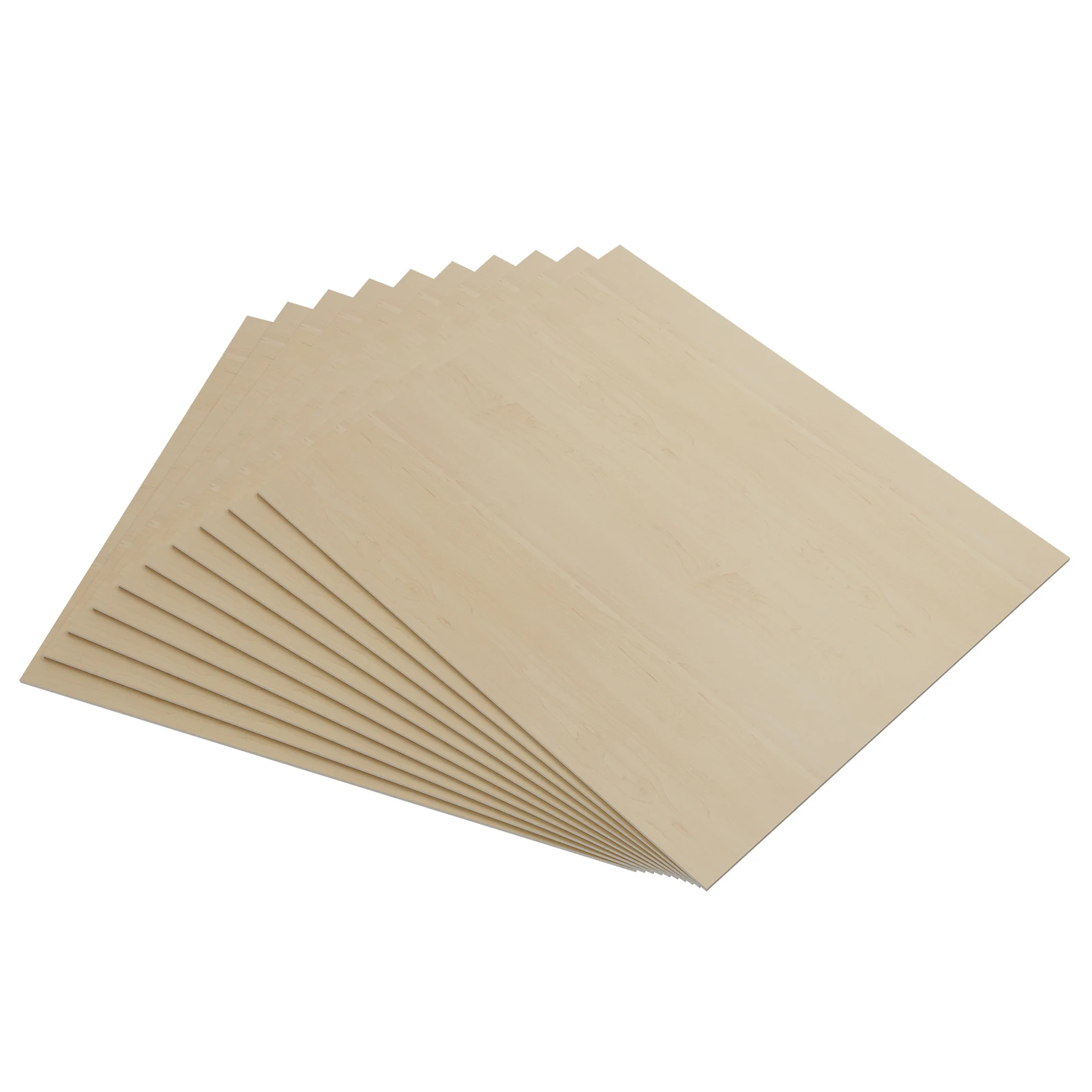 Algolaser 합판 판 판, DIY 공예 레이저 절단용 사각형 미완성 목재 보드, 11.8 인치 x 11.8 인치, 30x30cm, 10 개