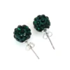 10 Pairs Sparkle Clay Rhinestone Ear Stud 10mm Crystal Pave Disco Ball Earrings 5
