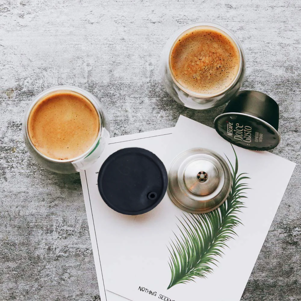 6 Capsule Caffè Riutilizzabili Per Nescafé Dolce Gusto - Con Cucchaino E Spazzola, Senza BPA - Foto 4