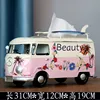 American Retro Wrought Iron Beetle Bus Tissue Box Creative Tissue Box Car Model Decoration Craft Special Gift Home Decoration 5