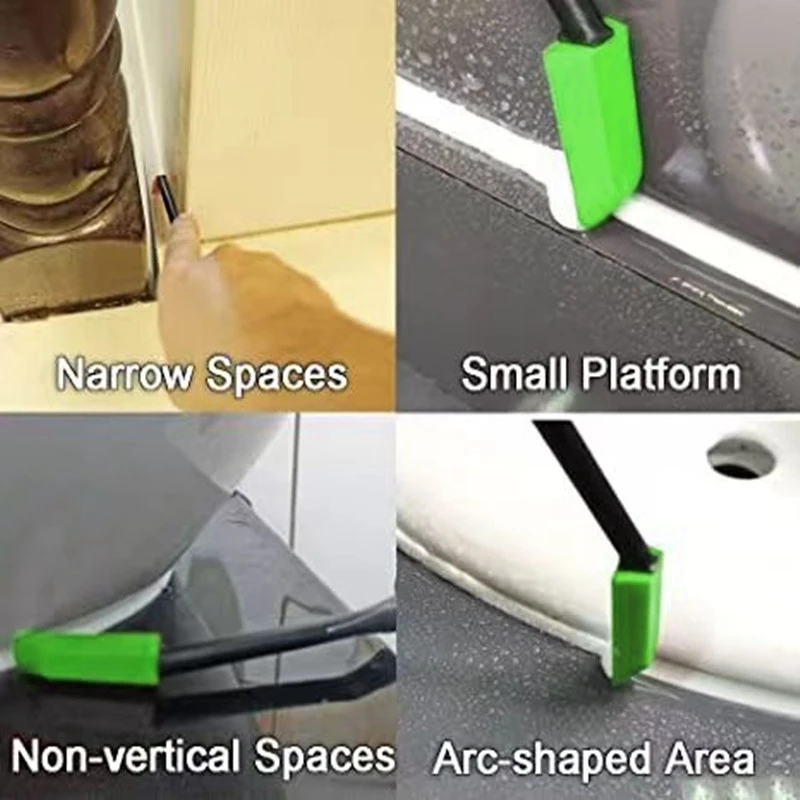 Sanitary installation tool caulking nozzle applicator caulking gun caulking gun applicator tile gap repair knife glass glue angle scraper caulk tool multi-angle sealant scraper spatula remove grout kit bathroom kitchen tile floor gap