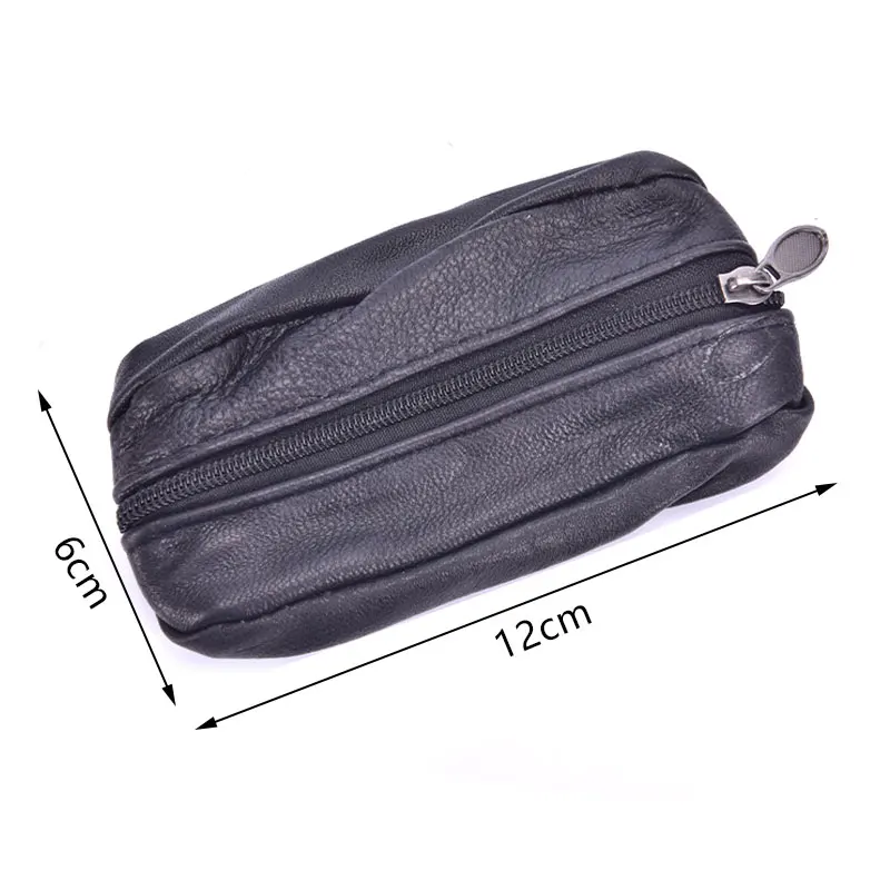Men Car Key Case Leather Wallets Coin Purse Soft Zipper Bag Keychain Cover For Money Pocket Thin Wallets Ring Pouch Card Purse key case key purse key holder key organizer key protector coin purse card case holder