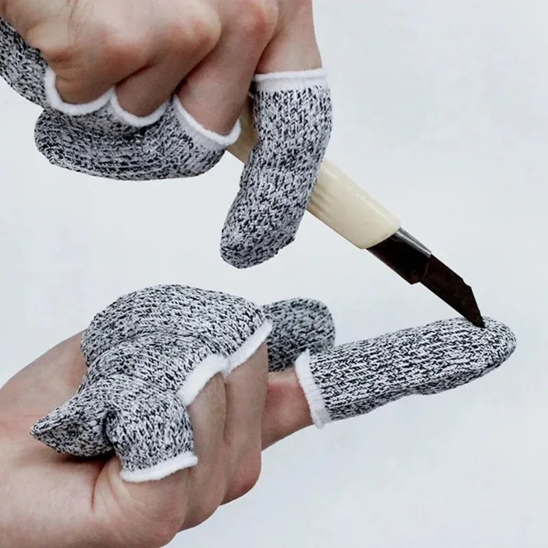 Anti-Cut Cover Finger Sleeve 5/10pcs 5-level Elastic Wear-resistant Finger Sleeves Sleeves For Protection