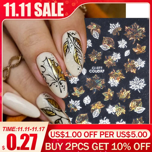 Luxury Nail Stickers Lv Gold Leaf Cotton Flowers Transfer Decals Nail  Adhesive Sliders Manicure 2022 Autumn Decorations - Stickers & Decals -  AliExpress