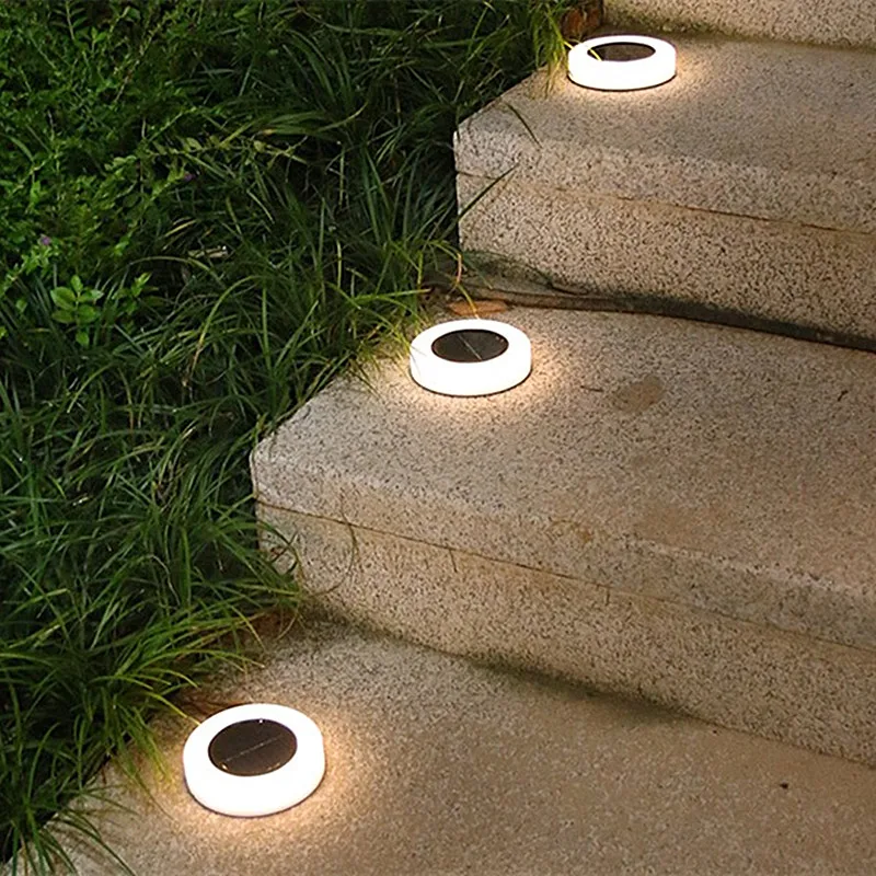 

LED Solar Lawn Yard Night Light Solar Power Garden Outdoor Floor Under Ground Decking Stairs Home Christmas Decoration Lamp