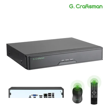 XMeye 16ch NVR 4K Videoregistratore di rete Registratore H.265X 1 HDD 24/7 Registrazione Telecamera IP Sistema P2P Sicurezza Face