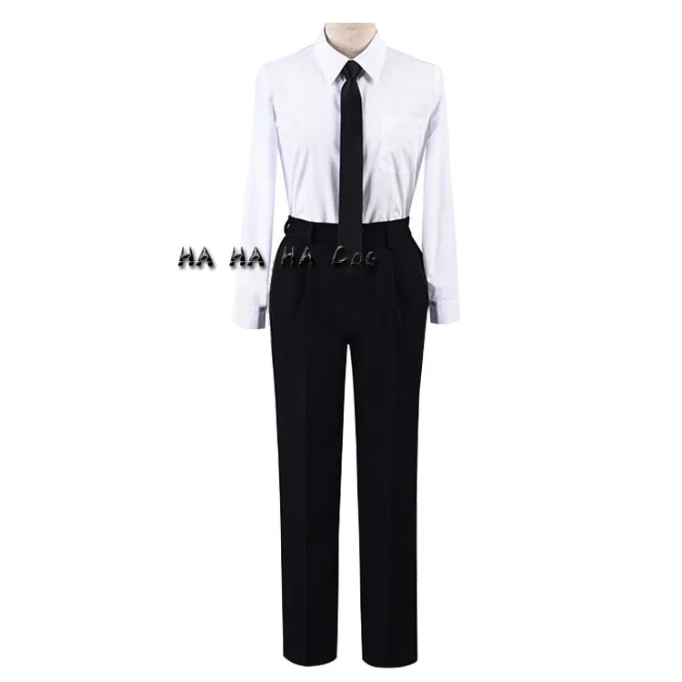 best halloween costumes Chainsaw Man Makima Anime Cosplay Costume Black Trench Shirt Tie Pants Makima Wig Men Women Suit Uniform Outfit Full Sets Wigs simple halloween costumes