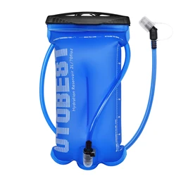 Premium Hydration Pack Reservoir - TPU Water Bladder (2L Blue Water Bag)