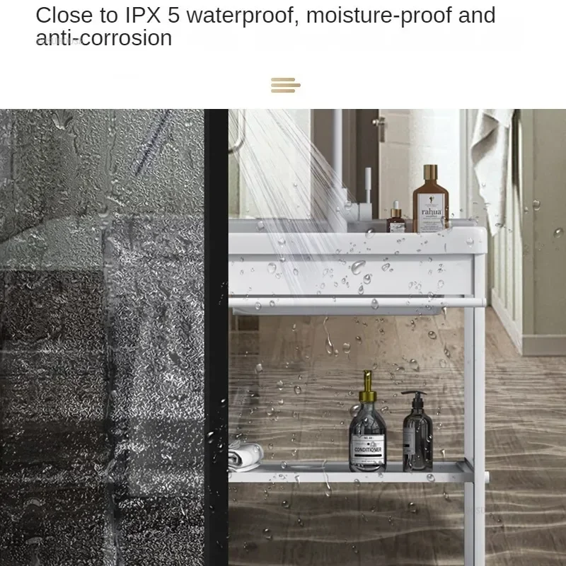 Light Luxury Ceramic Kitchen Sinks for Courtyard Modern Simple Sinks for Kitchen Floor-standing Single Basin with Bracket Sink 4