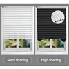 Self-Adhesive Pleated Blind High Shading Non-Woven Window Shade Bathroom Kitchen Balcony Zebra Blackout Curtain 3