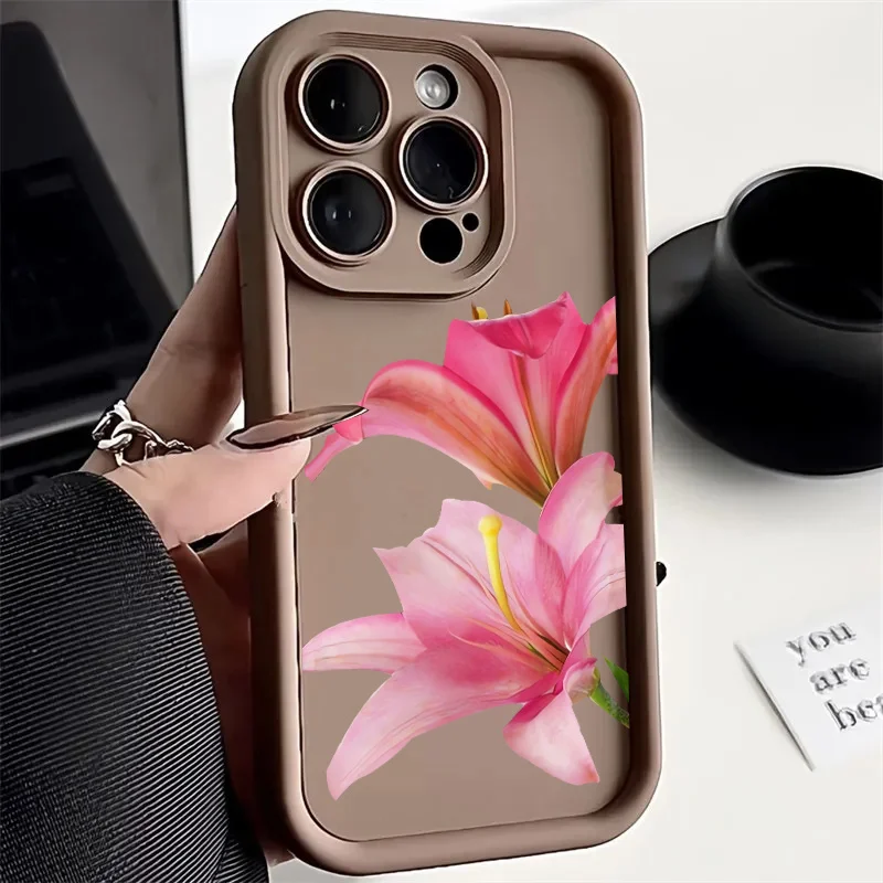 Lily Flower Design Phone Case