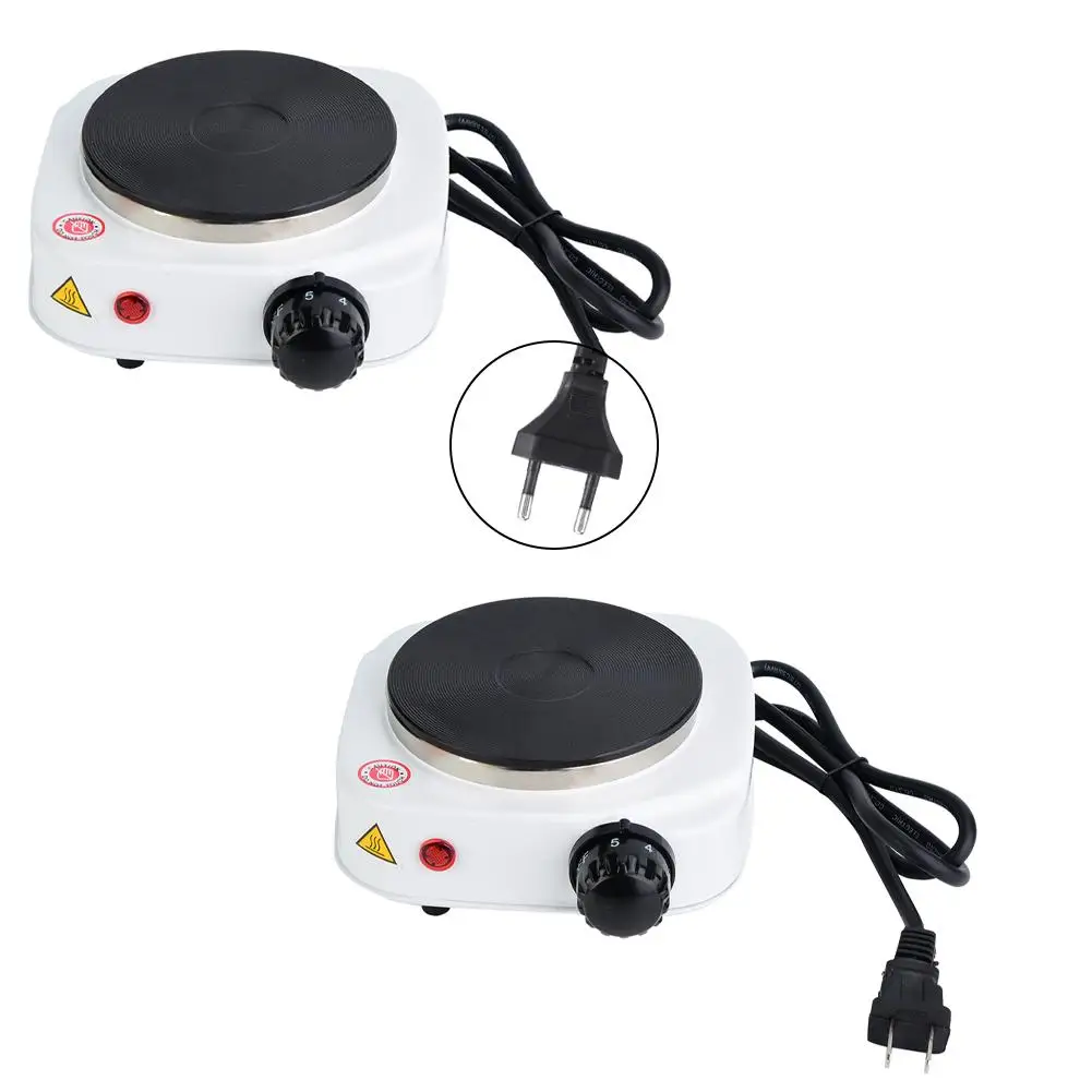 110V 220V Electric Hot Plate Mini stove Coffee Heater Milk Tea Mocha Heating Stove Cooking Pot Oven Small Furnace Cook US plug 2