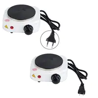 110V 220V Electric Hot Plate Mini stove Coffee Heater Milk Tea Mocha Heating Stove Cooking Pot Oven Small Furnace Cook US plug 2