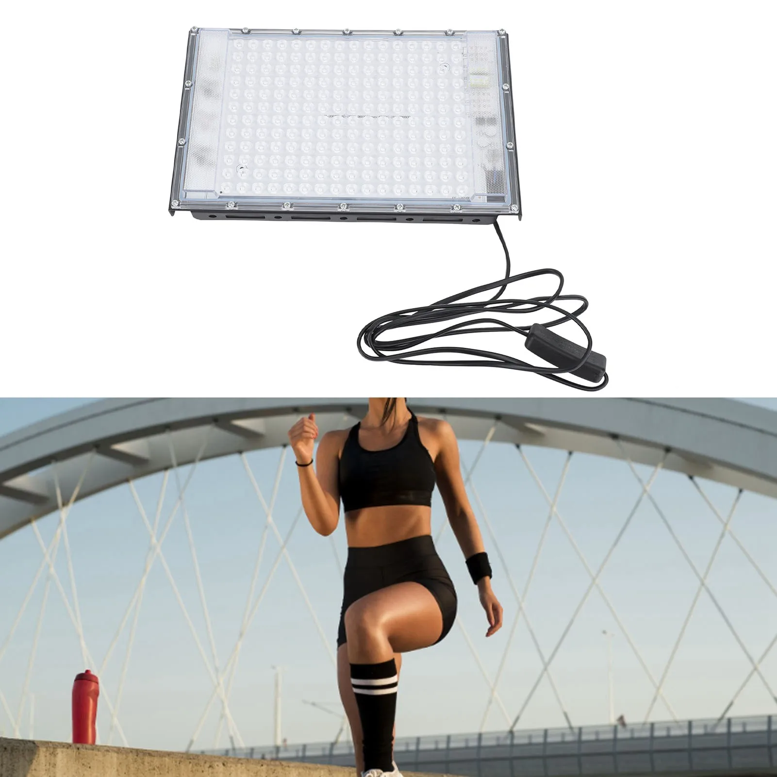 Face Tanning Light Tanning Lamp 45W Full Blue 192 LEDs with Switch Portable Light for Face Body Home Use