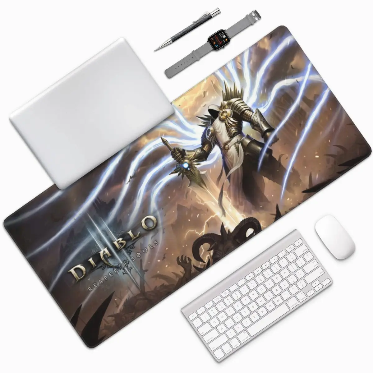 Diablo 4 Horror Game Laptop Mouse Pad Tastiera Mouse Mat Grande Tappetino Per Mouse In Gomma Per Computer