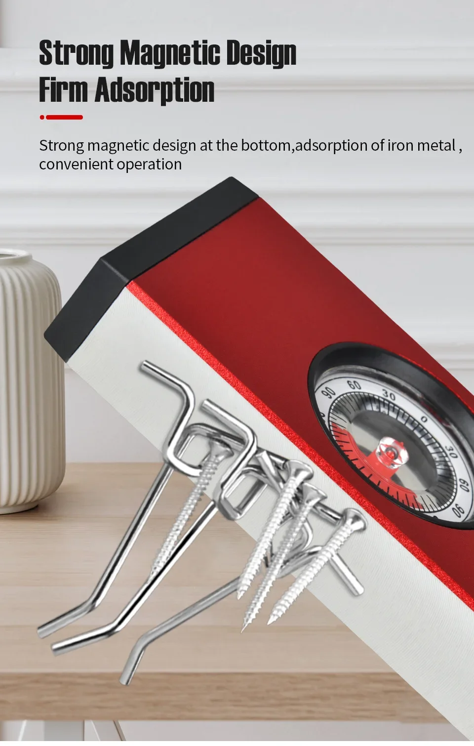 Multi-function folding level, high precision multi-angle building decoration corner measurement, woodworking tools, level