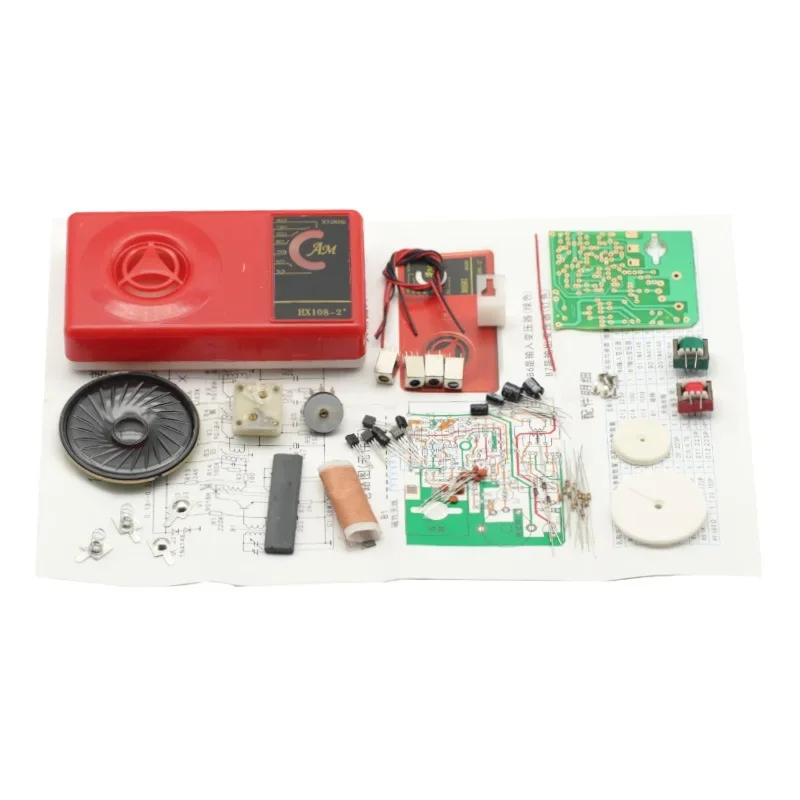 1 Set 7 Tube AM Radio Electronic DIY Kit Electronic Learning Kit HX108 2 Diy Kit Without Battery Easy Install I5935331386 - View #9