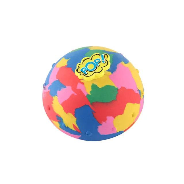 Hip Hop Jump Half Side Bouncing Ball Anti Stress Fidget Toys For Kids Indoor Outdoor Fun Camouflage Pop Bounce Bowl Spinning Top 5