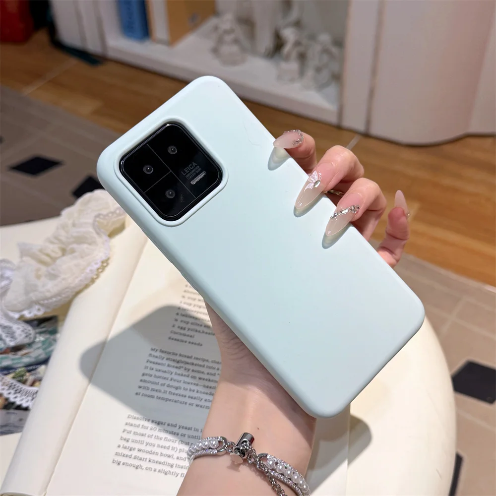Candy Color Liquid Silicone Shockproof Phone Case Cover