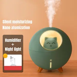 Humidificador Inalámbrico Planet Cat con Luces Verde